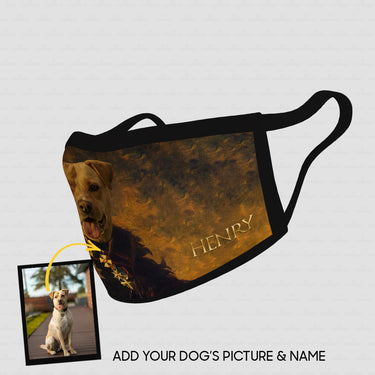 Personalized Dog Gift Idea - Royal Dog's Portrait 50 For Dog Lovers - Cloth Mask
